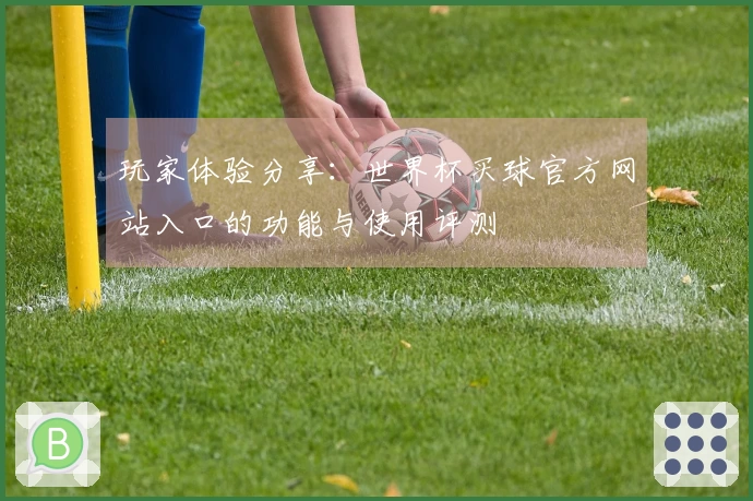 玩家体验分享:世界杯买球官方网站入口的功能与使用评测